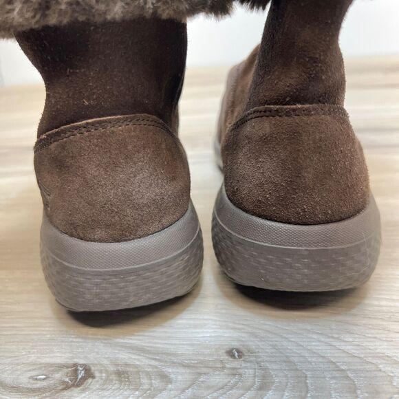 Skechers Boots Suede On The Go City 2 Womens 7.5 Goga Max Mid-Calf Flat 14633 - Picture 4 of 11